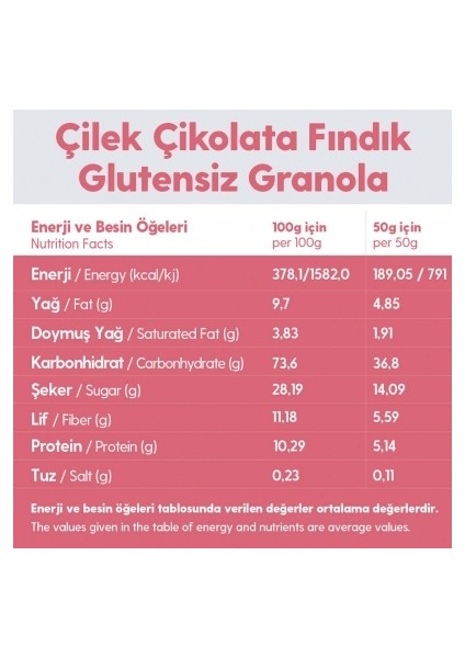 2 Paket Çikolata Çilek Fındık Glutensiz İlave Şekersiz Vegan Granola 100gr modelleri