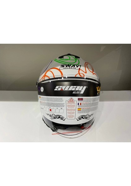 Kask SW-715 Çenesiz Whıte Flower fiyatları