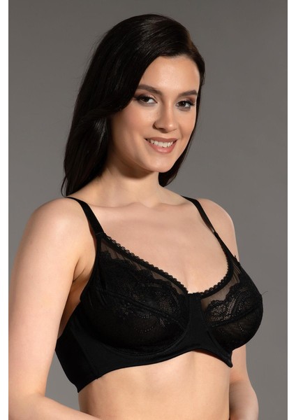 Dantel Detaylı Minimizer Sütyen C12302 Siyah modelleri