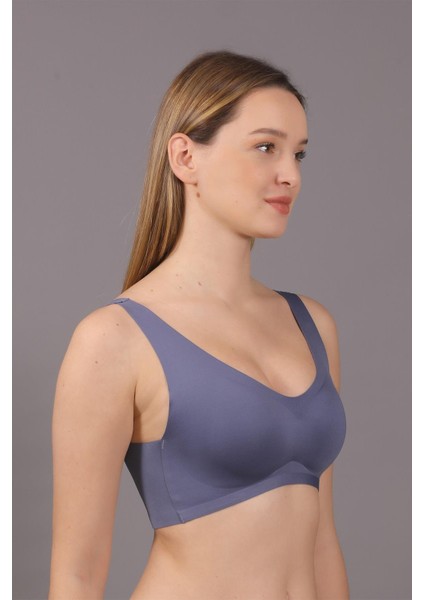 Balensiz Dikişsiz Lazer Çıkarılabilir Pedli Sütyen C26125 Indigo modelleri