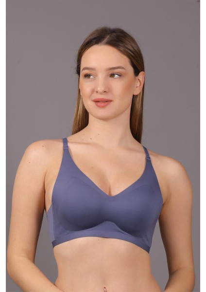 Balensiz Dikişsiz Lazer Çıkarılabilir Pedli Sütyen C26120 Indigo