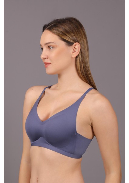 Balensiz Dikişsiz Lazer Çıkarılabilir Pedli Sütyen C26120 Indigo fiyatları