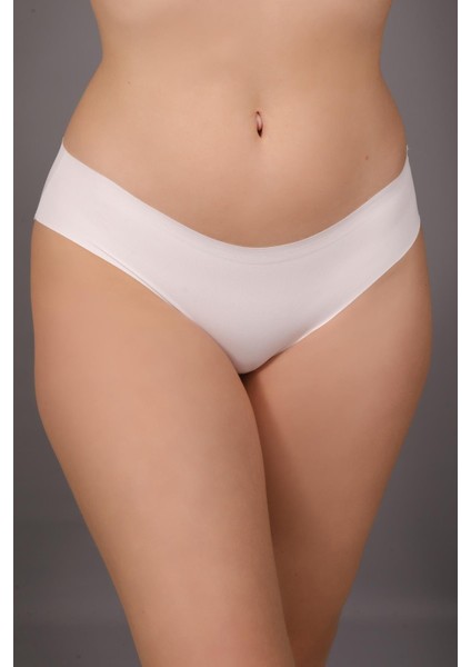 Kaymaz Bel Lazer Slip Külot C19203 Ekru