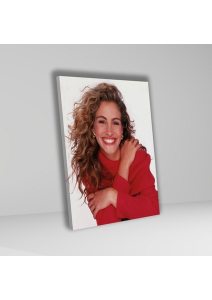 Tekli Dikey Kanvas Duvar Tablosu Ünlü Aktör Julia Roberts fiyatları