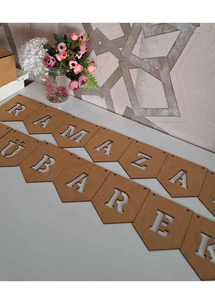 Ramazan Mübarek Flama 14 Adet Harf