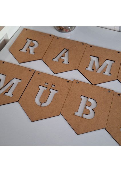 Ramazan Mübarek Flama 14 Adet Harf