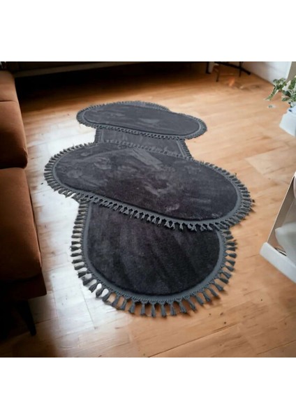 Carpet 3lüx Antirasit Post Pelüş Yatak Odası Takımı Kaymaz Taban 80*150 80*150 80*300