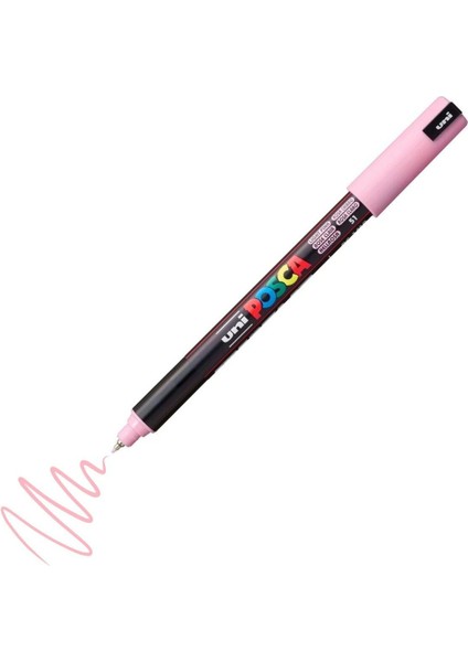 Posca Marker Pc-1mr Ultra Fine 0.7mm Light Pink