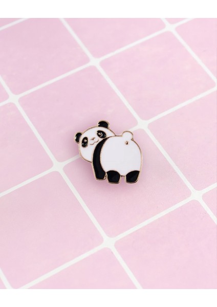 Corney Design Meraklı Panda Broş