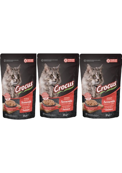 Tahılsız Kedi Somonlu Pouch Jöleli Yaş Mama 85 Gr* 3