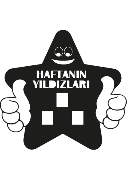Haftanın Yıldızı Panosu - Ahşap Ilkokul Sınıf Panosu - Okul Öncesi Sınıf Panosu 1. Sınıf 2. Sınıf fiyatları