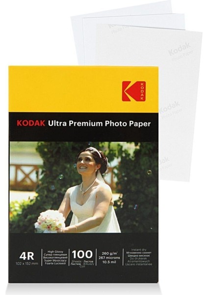 Photo Paper 4r Glossy-Parlak (10X15 -100'LÜK) 260G