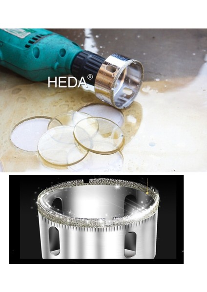 Cam Mermer Granit Delme Pancı 48 mm Matkap Için Elmaslı Delik Karot