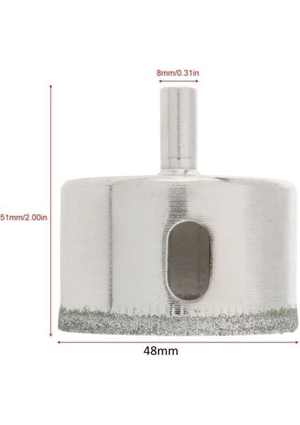 Cam Mermer Granit Delme Pancı 48 mm Matkap Için Elmaslı Delik Karot