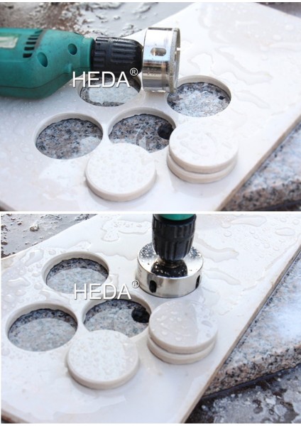 Cam Mermer Granit Delme Pancı 48 mm Matkap Için Elmaslı Delik Karot