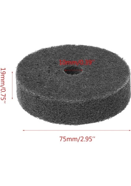 Fiber Parlatma Tekerleği Aşındırıcı Lehçe 800 Kum Metal Taşlama Polisaj Skoch Matkap Adaptörlü