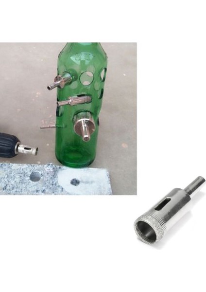 12 mm Mermer Granit Fayans Cam Yuvarlak Delme Panç Elmas Uç Yuvarlak Açma Matkap Için Karot