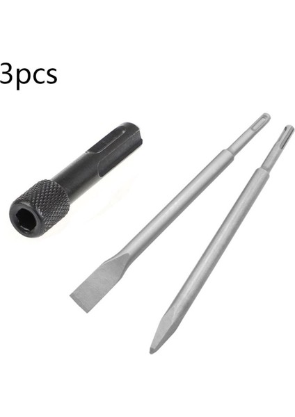 Kırıcı Delici Matkap Için Sds Plus Matkap Uç Seti Murç Keski 1/4 Hex Vidalama Adaptörü 3 Parça
