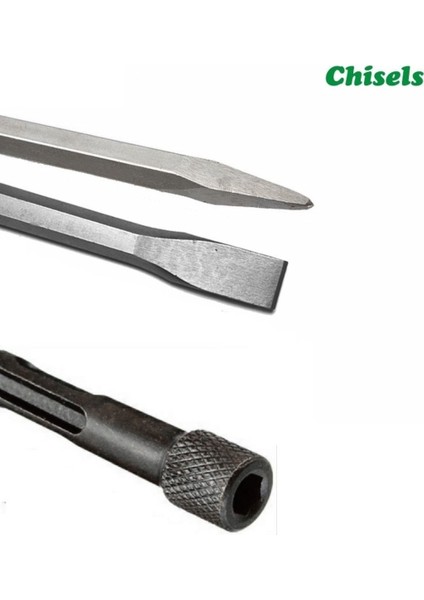 Kırıcı Delici Matkap Için Sds Plus Matkap Uç Seti Murç Keski 1/4 Hex Vidalama Adaptörü 3 Parça