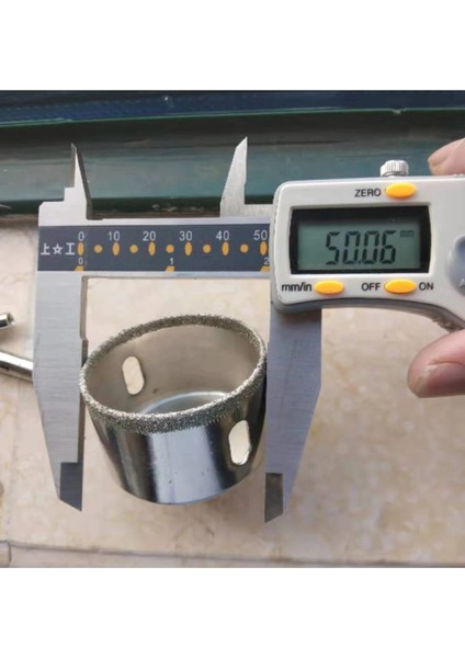 Mermer Granit Fayans Cam Yuvarlak Delme Panç Elmas Uç Yuvarlak Açma Matkap Için Karot 5 cm (50 mm)