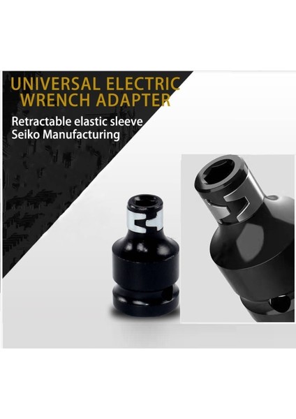 1/2 Matkap Chuck Mandrenli Adaptör Somun Sökme Makinesini Hex Bits Uç Dönüştürme Aparatı