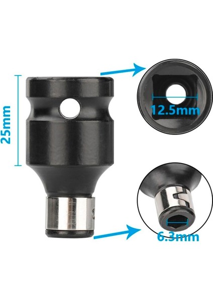 1/2 Matkap Chuck Mandrenli Adaptör Somun Sökme Makinesini Hex Bits Uç Dönüştürme Aparatı