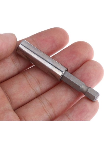 Mıknatıslı Bits Şaftlı Hızlı Değişim Uzatma Matkap Aparatı Metal Ahşap Düz 4 Adet Bits Uç Seti