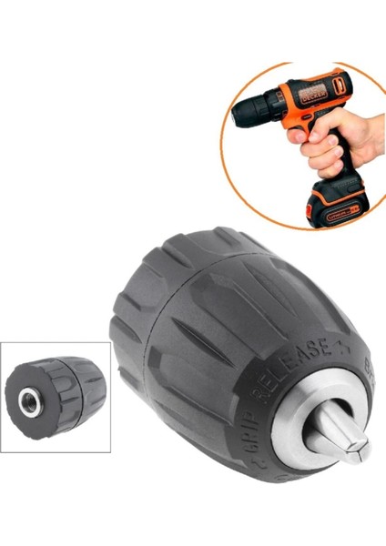 Şarjlı Matkap Uyumlu Mandren 1-10 mm 3-8 mm Profesyonel Kullanım Otomatik Anahtarsız Süpra Mandren