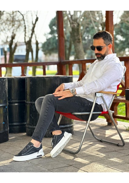 BLACK CEHA 0129 HAKİKİ DERİ ERKEK SNEAKER SİYAH modelleri