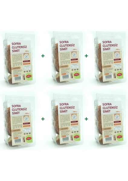 Glutensiz Fırsat Seti Simit (6 Paket)