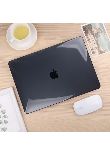 Apple MacBook Air 13.6 M2 Çipli 2022 Darbelere Dayanıklı Ön Arka Clear Parlak Kapak Kılıf ve Koruyucu Set A2681