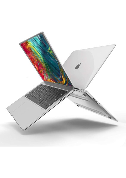 Apple MacBook Air 15 M2 Çipli 2023 Darbelere Dayanıklı Ön Arka Clear Parlak Kapak Kılıf A2941
