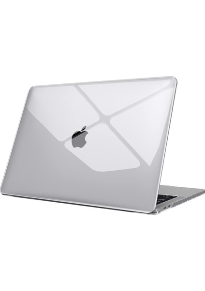 Apple MacBook Air 13.6 M3 2024 Darbelere Dayanıklı Ön Arka Clear Parlak Kapak Kılıf A3113