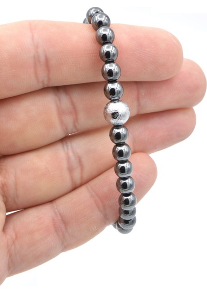 Hakiki Doğal Hematit ve Gibeon Göktaşı Bileklik fırsatları