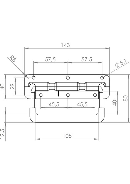 Azra Yapı Sac Metal Yaylı Kulp Yüksek Kalitede