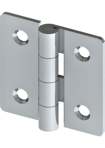 50X50 mm 2mm Kalınlıkta Paslanmaz Çelik Krom Yaprak Menteşe