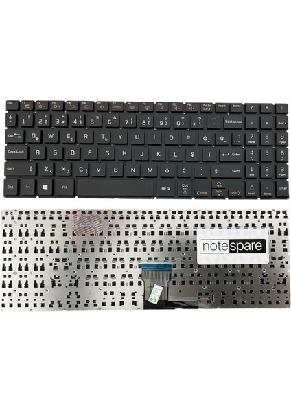 Casper ile Uyumlu Nirvana S500.1021-BD50F-G-F, S500.1021-BD50P-G-F Notebook Klavye Siyah Tr