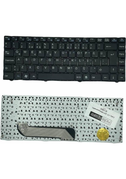 Casper ile Uyumlu Nirvana Nb 14, NB14 Notebook Klavye Siyah Tr