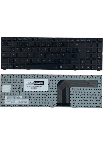 Exper ile Uyumlu 82R-15B011-4301, MP-09R66TQ-F51 Notebook Klavye Siyah Tr