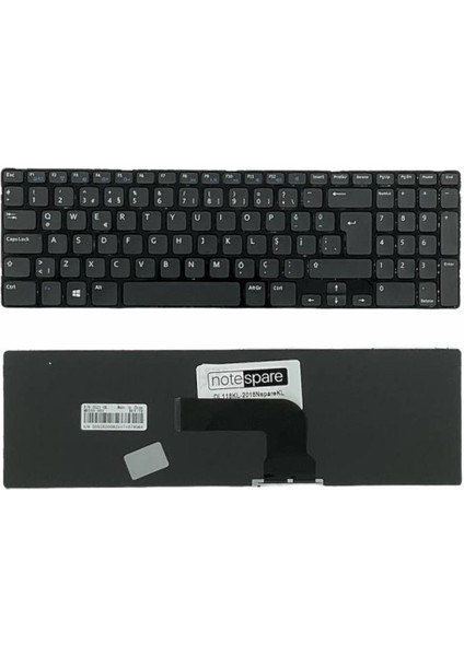 Dell ile Uyumlu P27F P27F001, P28F P28F001, P28F P28F003 Notebook Klavye Siyah Tr