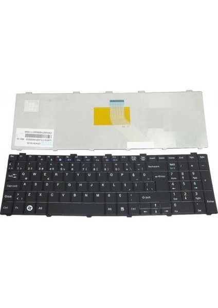 Fujitsu Siemens ile Uyumlu AH512-200, AH512-GL100, AH512-GL102, AH530 Gfx Notebook Klavye Siyah Tr