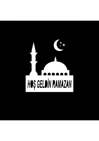 Hoşgeldin Ramazan Temalı Ahşap Duvar Dekorasyonu - Kolay Montaj- 36X33 cm modelleri