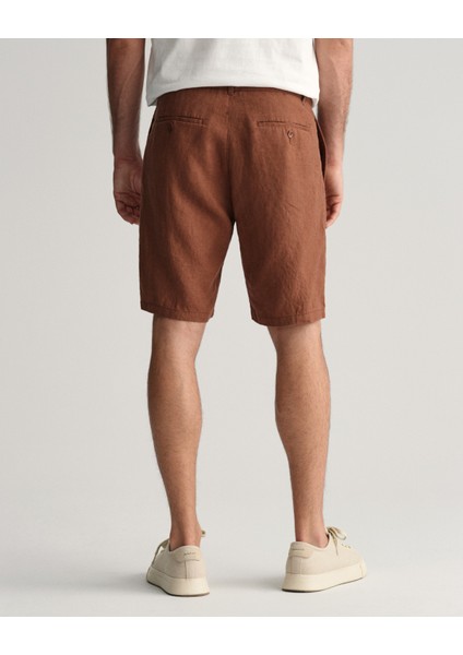 Erkek Kahverengi Relaxed Fit Keten Şort 205073.278 modelleri