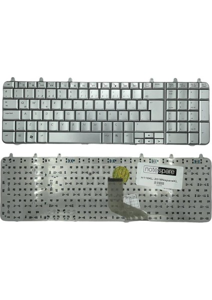 Hp ile Uyumlu Pavilion DV8-1010ER, DV8-1050EG, DV8-1050EP, DV8-1050ES Notebook Klavye Gümüş Gri Tr