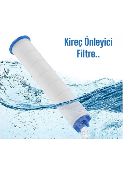 5 Fonksiyonlu Su Tasarruflu Yüksek Basınçlı El Duşu ve 10 Adet Yedek Filtre