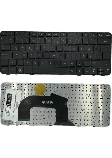 Hp ile Uyumlu Pavilion DM1-3000AU, DM1-3005AU, DM1-3005XX, DM1-3007AU Notebook Klavye Siyah Tr