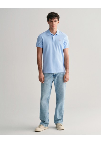 Erkek Mavi Regular Fit Logolu Polo 2210.468 fiyatları