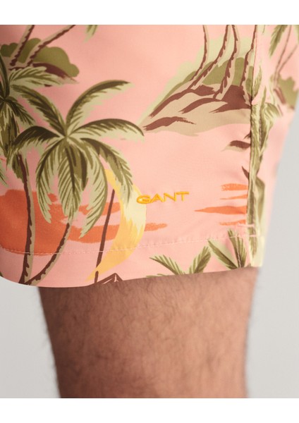 Erkek Pembe Regular Fit Desenli Mayo Şort 922416008.624 fırsatları