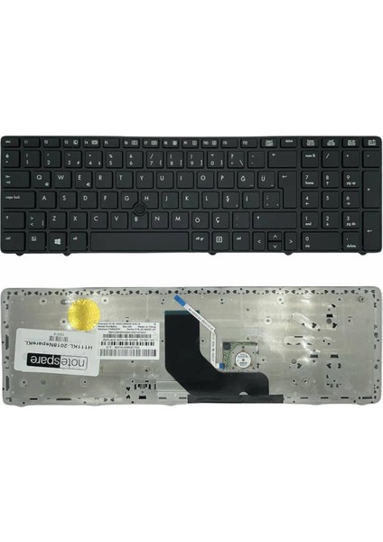 Hp ile Uyumlu MP-10G83U4-886, MP-10G86TQ-886 Notebook Klavye Siyah Tr