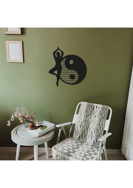 Yoga Temalı Duvar Dekoru - 35X35 cm - Çift Taraflı Bant ile Kolay Montaj modelleri